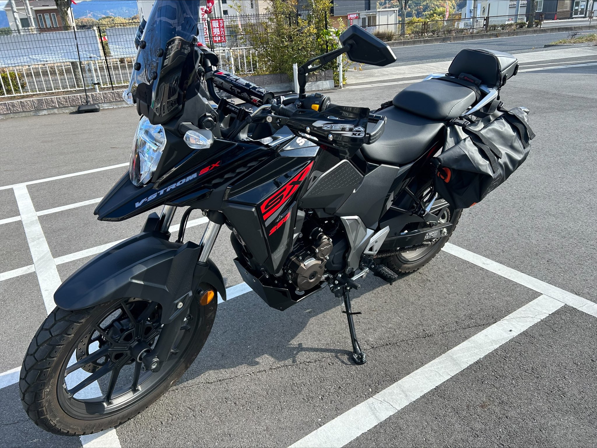 Vストローム250SXにZETAハンドル